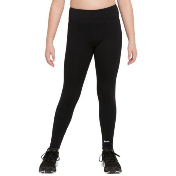 Nike Girls' Dri-FIT One Leggings Kids Black Size XS - Picture 1 of 6